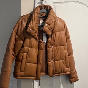 Abercrombie & Fitch Tan Puffer Jacket